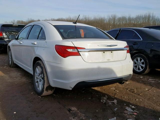 1C3CCBAG6DN599804 - 2013 CHRYSLER 200 LX WHITE photo 3