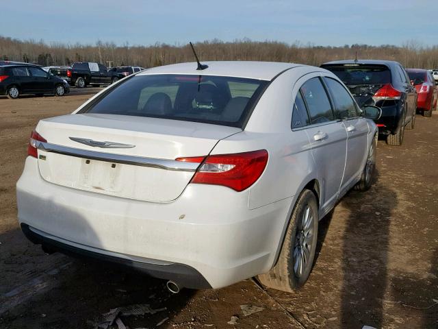 1C3CCBAG6DN599804 - 2013 CHRYSLER 200 LX WHITE photo 4