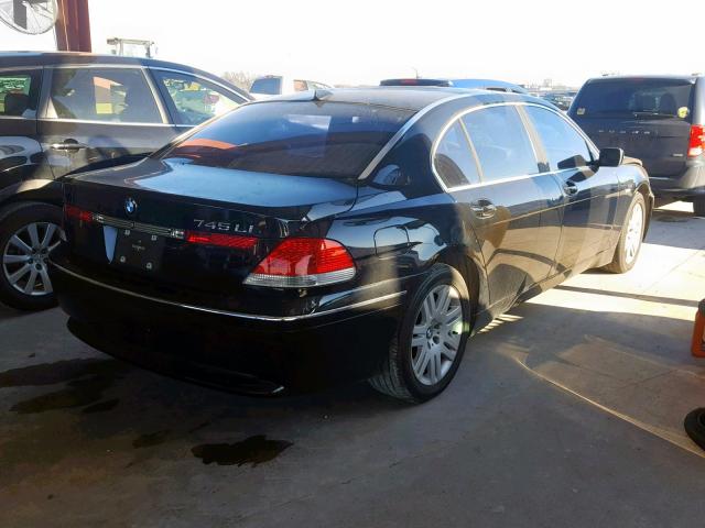 WBAGN63453DR08133 - 2003 BMW 745 LI BLACK photo 4