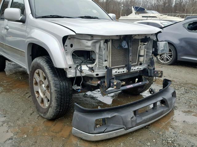 1GCHTDFE5C8146873 - 2012 CHEVROLET COLORADO L SILVER photo 9