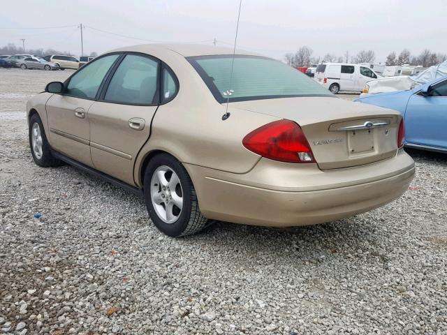 1FAFP55U01G104582 - 2001 FORD TAURUS SES GOLD photo 3