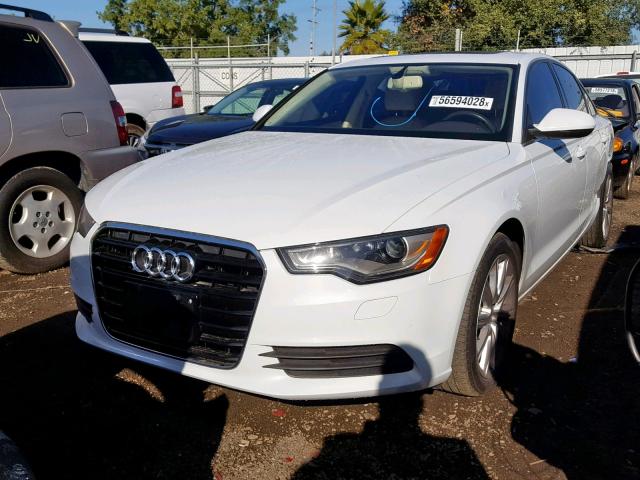 WAUCFAFC6FN032785 - 2015 AUDI A6 PREMIUM WHITE photo 2