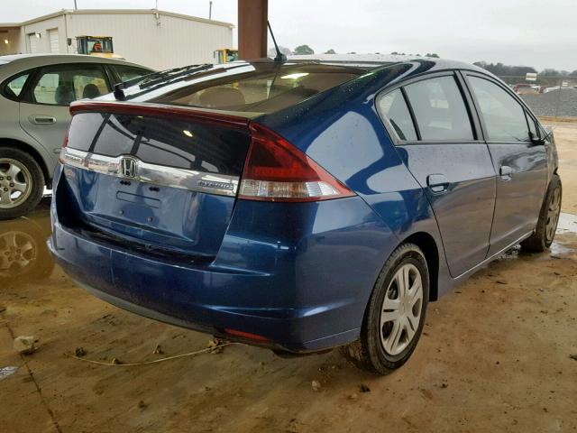 JHMZE2H39CS005367 - 2012 HONDA INSIGHT BLUE photo 4