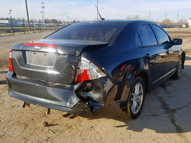 3FAHP0GA5BR232566 - 2011 FORD FUSION S BLACK photo 4