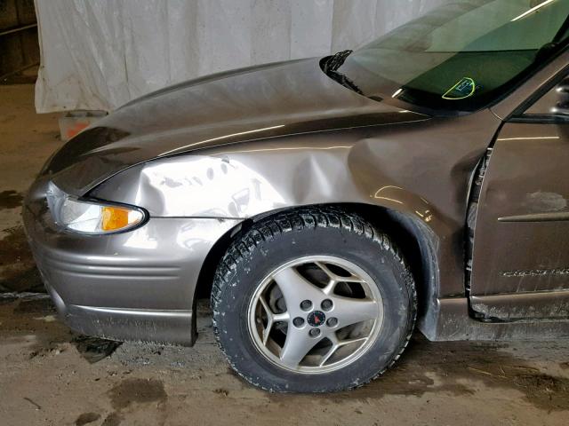 1G2WP52K62F135828 - 2002 PONTIAC GRAND PRIX ყავისფერი ფოტო 9
