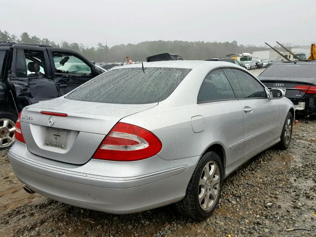 WDBTJ65J23F063793 - 2003 MERCEDES-BENZ CLK 320C SILVER photo 4