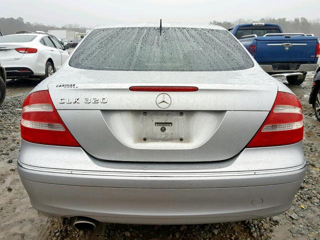 WDBTJ65J23F063793 - 2003 MERCEDES-BENZ CLK 320C SILVER photo 9