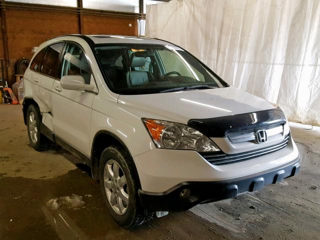 JHLRE48759C020485 - 2009 HONDA CR-V EXL WHITE photo 1