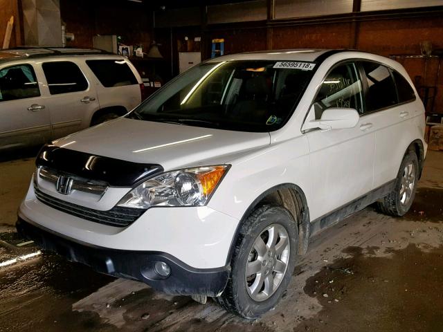 JHLRE48759C020485 - 2009 HONDA CR-V EXL WHITE photo 2