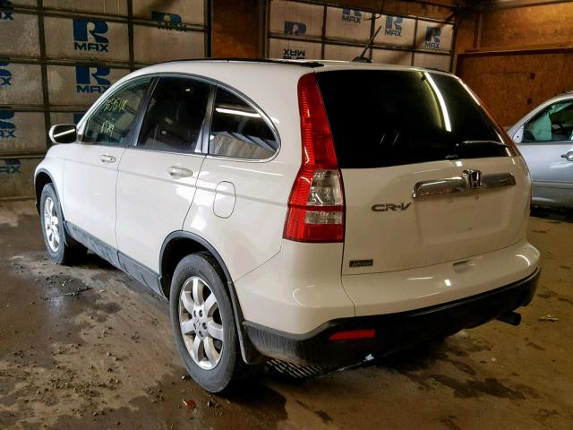 JHLRE48759C020485 - 2009 HONDA CR-V EXL WHITE photo 3