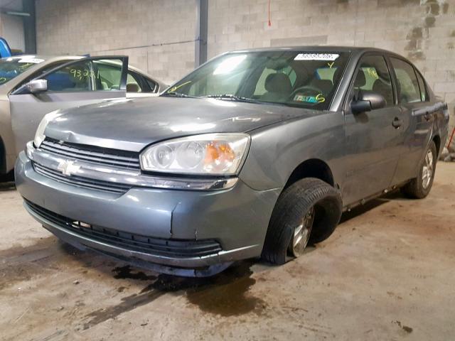 1G1ZT52895F277547 - 2005 CHEVROLET MALIBU LS Մոխրագույն լուսանկար 2