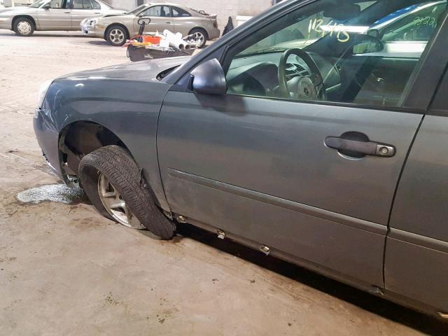 1G1ZT52895F277547 - 2005 CHEVROLET MALIBU LS Մոխրագույն լուսանկար 9