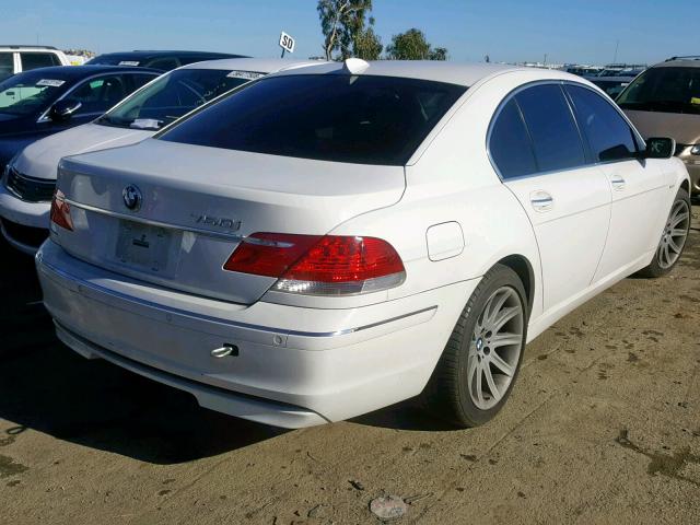 WBAHL83516DT06462 - 2006 BMW 750 I WHITE photo 4