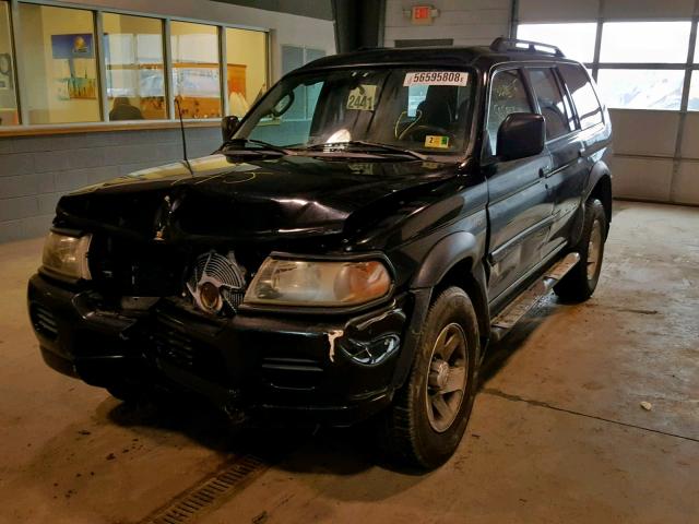 JA4MT21H73J007108 - 2003 MITSUBISHI MONTERO SP BLACK photo 2