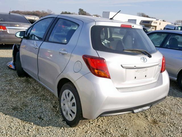 VNKKTUD30HA081218 - 2017 TOYOTA YARIS L SILVER photo 3