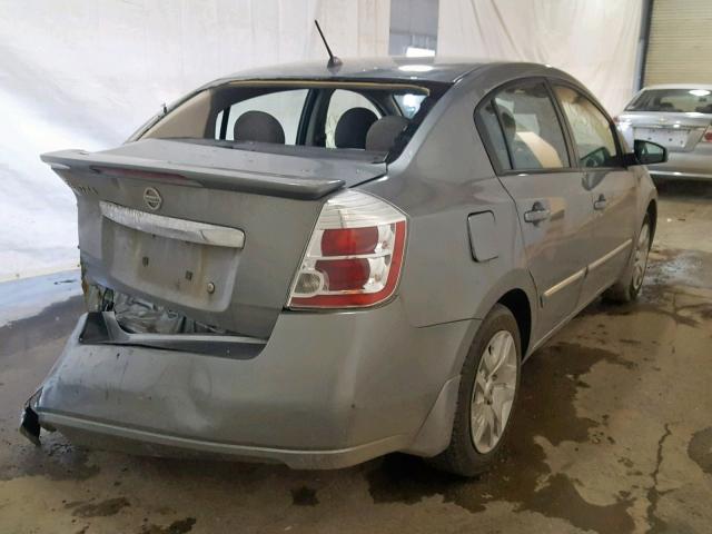 3N1AB6AP3CL699406 - 2012 NISSAN SENTRA 2.0 GRAY photo 4