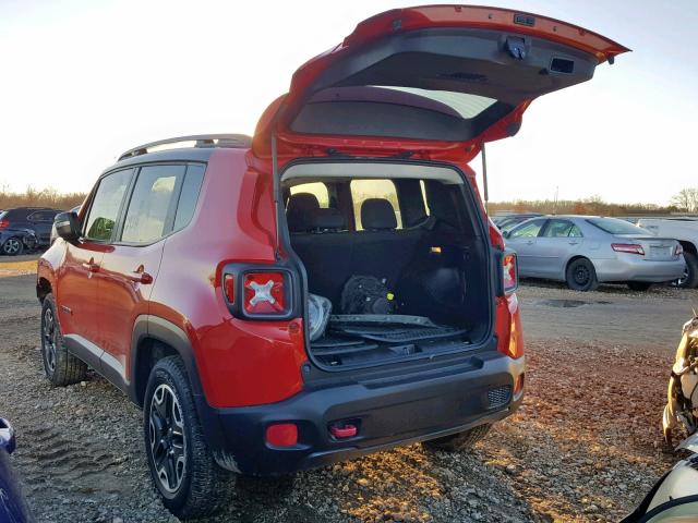 ZACCJBCT0GPC67431 - 2016 JEEP RENEGADE T RED photo 3