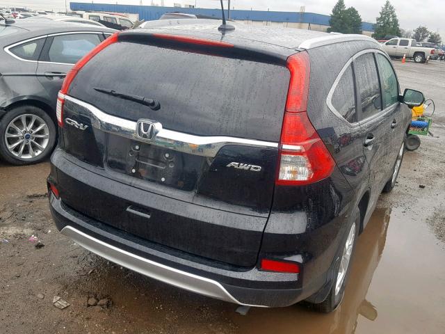 2HKRM4H75GH678647 - 2016 HONDA CR-V EXL BLACK photo 4