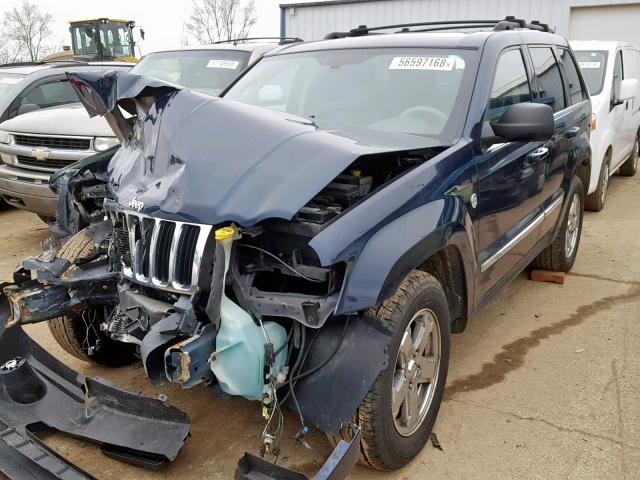 1J4HR58N06C159947 - 2006 JEEP GRAND CHER BLUE photo 2