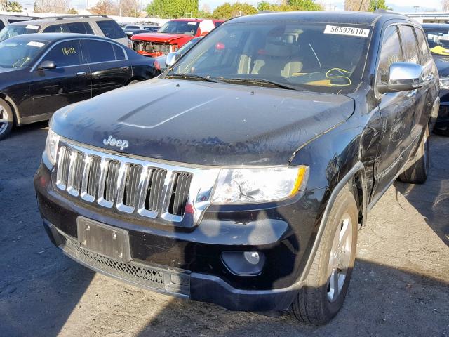 1C4RJEBG5CC276379 - 2012 JEEP GRAND CHER BLACK photo 2