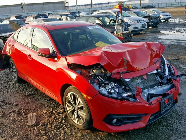 2HGFC1F77HH642493 - 2017 HONDA CIVIC EXL RED photo 1