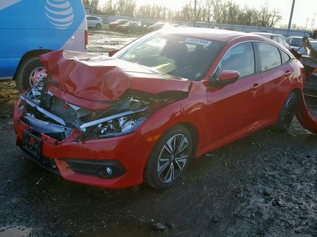 2HGFC1F77HH642493 - 2017 HONDA CIVIC EXL RED photo 2