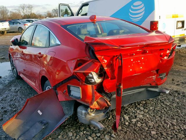 2HGFC1F77HH642493 - 2017 HONDA CIVIC EXL RED photo 3