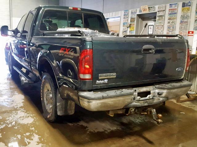 1FTWW31P15EC23020 - 2005 FORD F350 SRW S GREEN photo 3