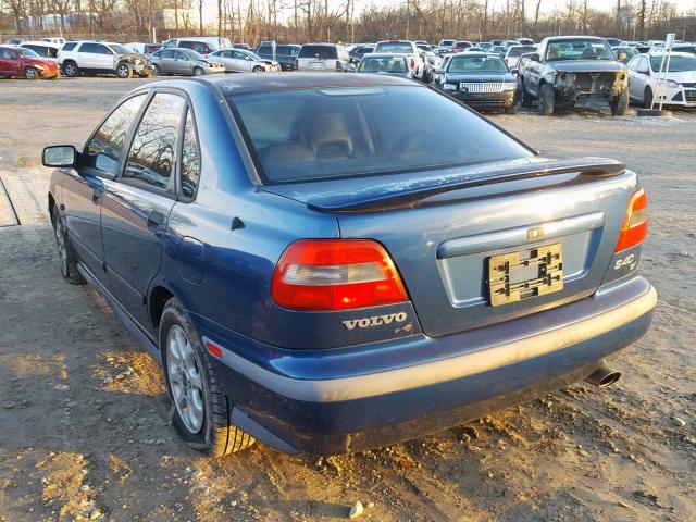 YV1VS2559YF453794 - 2000 VOLVO S40 BLUE photo 3