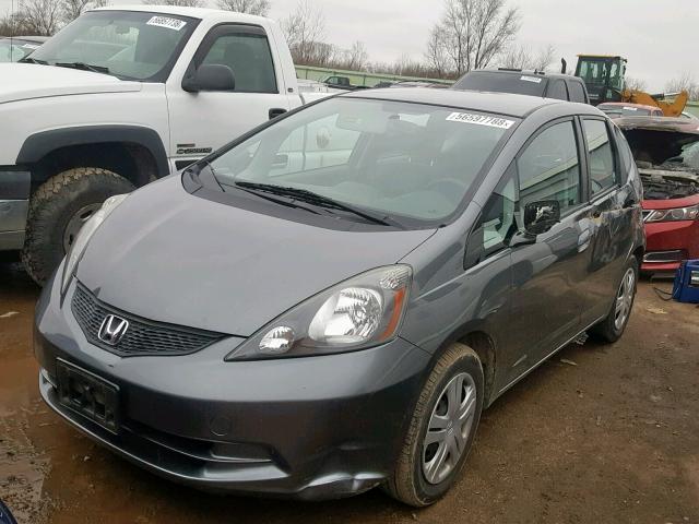 JHMGE8G35BS001214 - 2011 HONDA FIT CHARCOAL photo 2