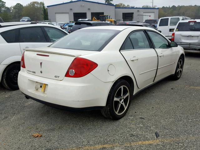 1G2ZH58N874185774 - 2007 PONTIAC G6 GT WHITE photo 4