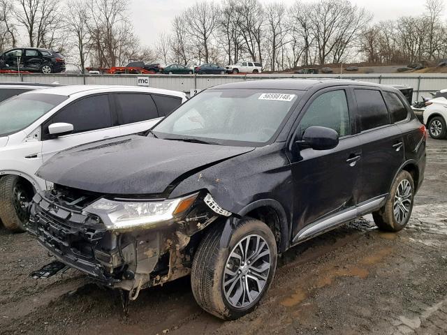 JA4AZ3A37JZ053970 - 2018 MITSUBISHI OUTLANDER BLACK photo 2