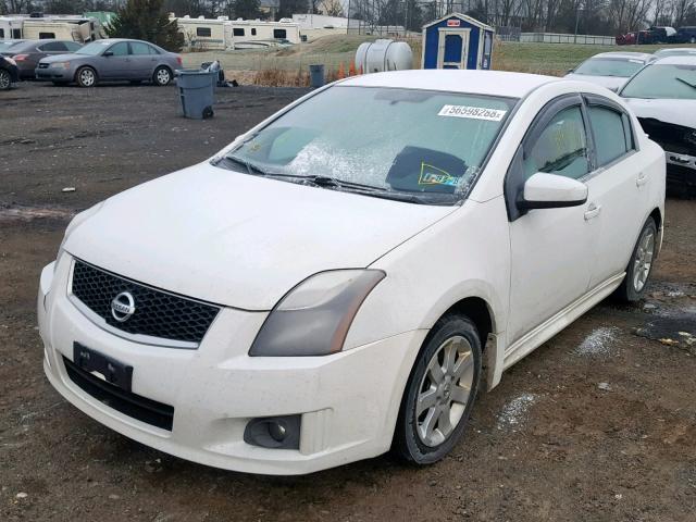 3N1AB6AP4CL759001 - 2012 NISSAN SENTRA 2.0 WHITE photo 2