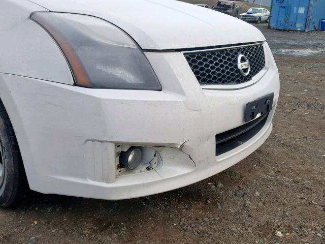 3N1AB6AP4CL759001 - 2012 NISSAN SENTRA 2.0 WHITE photo 9