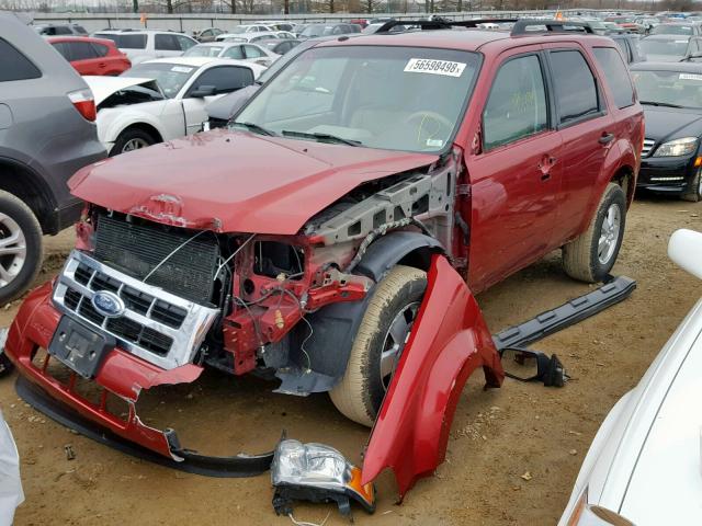 1FMCU03G19KA26128 - 2009 FORD ESCAPE XLT RED photo 2