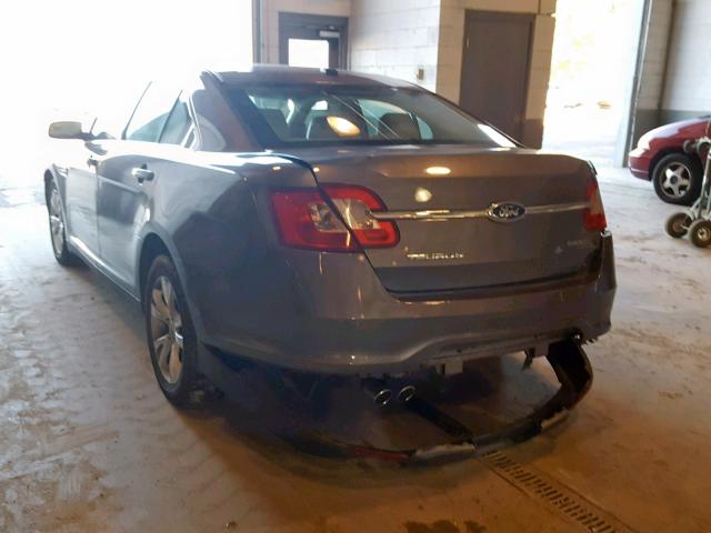 1FAHP2EW3CG110193 - 2012 FORD TAURUS SEL GRAY photo 3