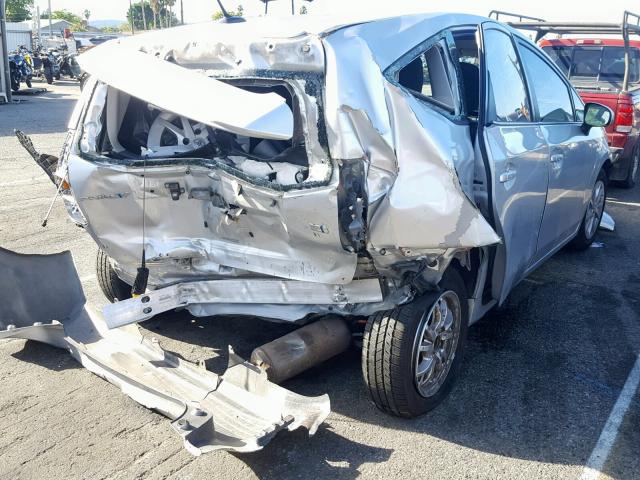 JTDZN3EU4C3040994 - 2012 TOYOTA PRIUS V SILVER photo 4