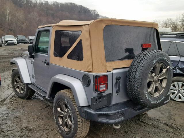 1C4AJWAG5JL871959 - 2018 JEEP WRANGLER S GRAY photo 3