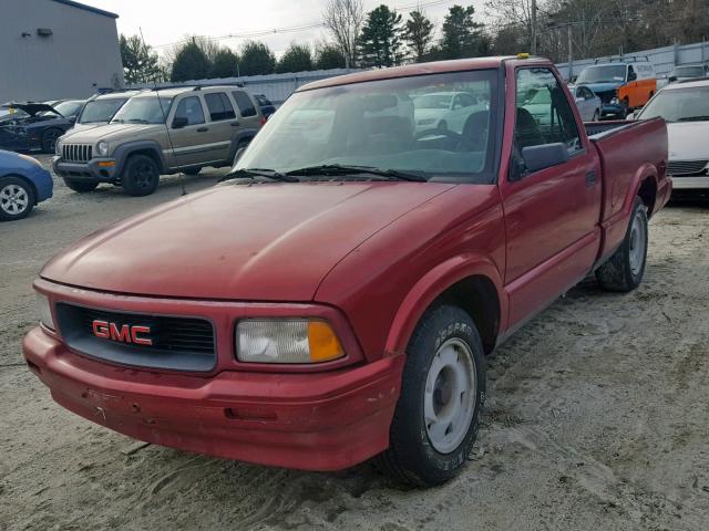 1GTCS1448VK505631 - 1997 GMC SONOMA RED photo 2