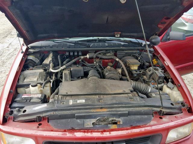 1GTCS1448VK505631 - 1997 GMC SONOMA RED photo 7