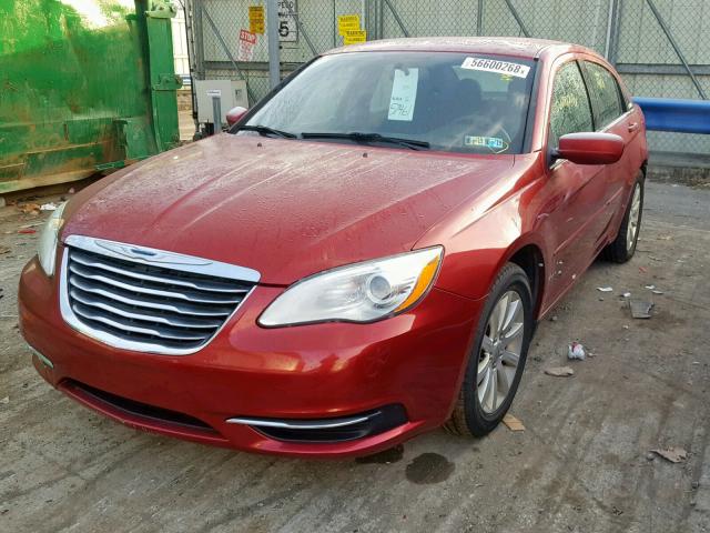 1C3CCBBB3DN732909 - 2013 CHRYSLER 200 TOURIN RED photo 2