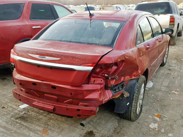 1C3CCBBB3DN732909 - 2013 CHRYSLER 200 TOURIN RED photo 4