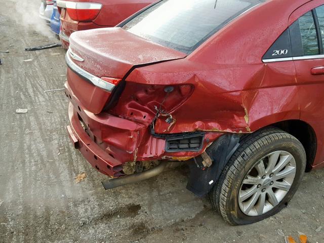 1C3CCBBB3DN732909 - 2013 CHRYSLER 200 TOURIN RED photo 9