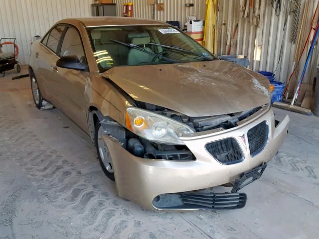 1G2ZF58B674195621 - 2007 PONTIAC G6 VALUE L GOLD photo 1