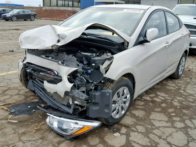 KMHCT4AE6GU961531 - 2016 HYUNDAI ACCENT SE WHITE photo 2