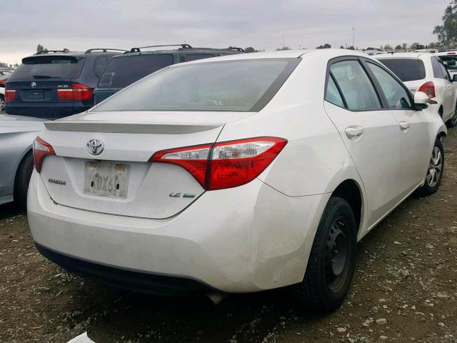 5YFBPRHE1FP267364 - 2015 TOYOTA COROLLA EC WHITE photo 4