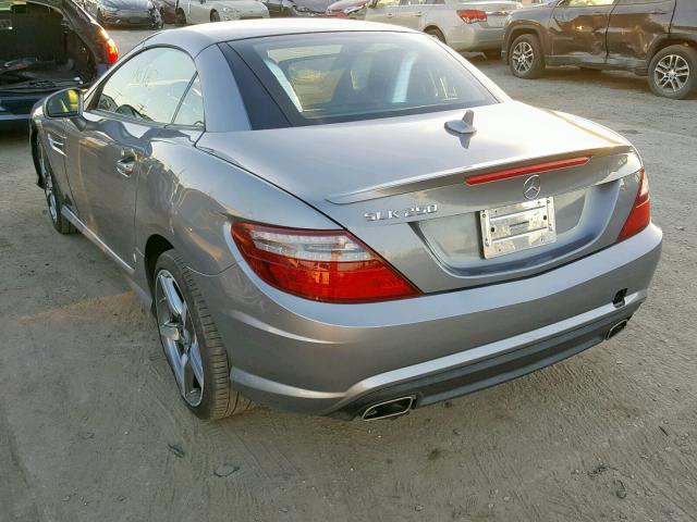 WDDPK4HA5FF107781 - 2015 MERCEDES-BENZ SLK 250 GRAY photo 3