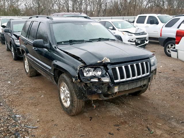 1J4GW48NX4C276821 - 2004 JEEP GRAND CHER BLACK photo 1