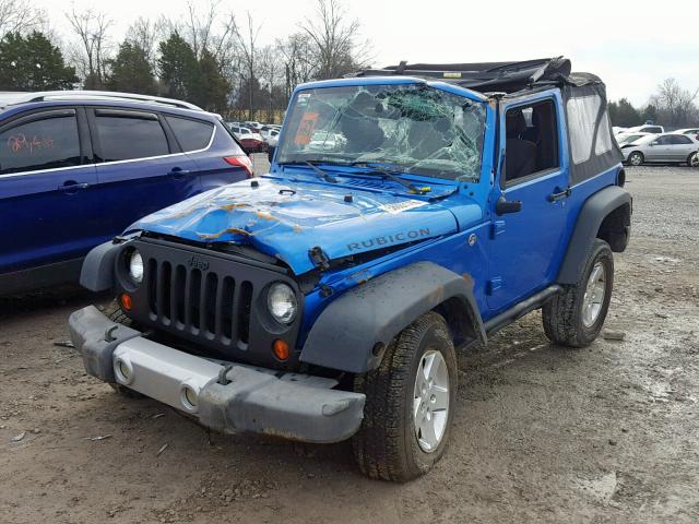 1C4AJWAG0GL193078 - 2016 JEEP WRANGLER S BLUE photo 2