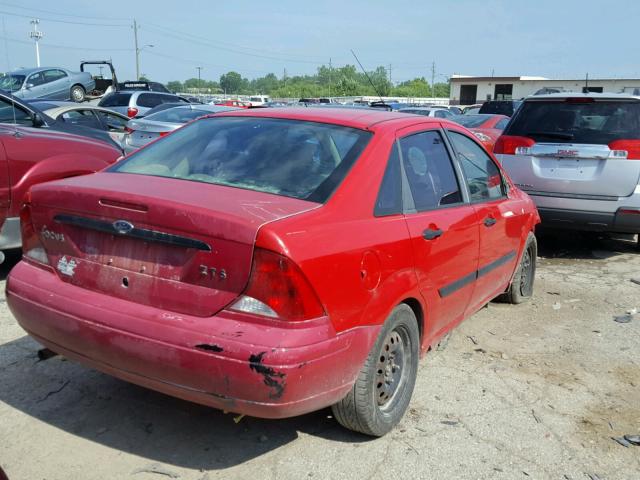 1FAFP33PX1W319166 - 2001 FORD FOCUS LX RED photo 4